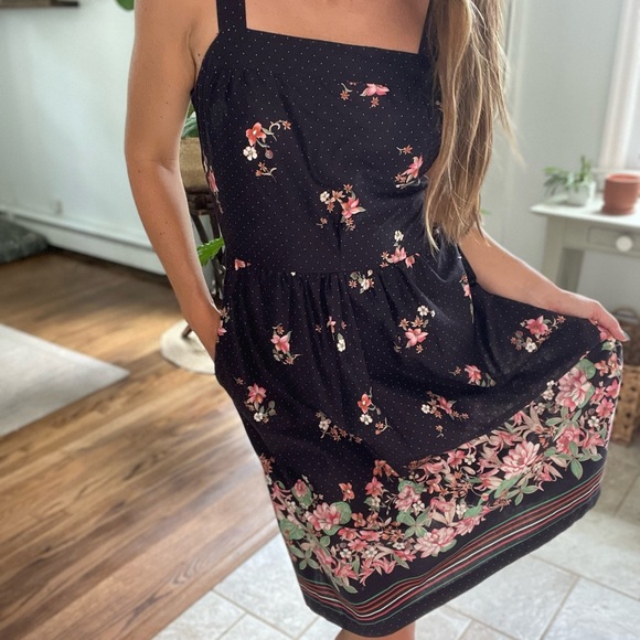 Vintage 70s floral midi dress - Picture 7 of 7